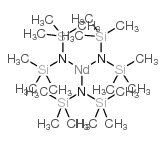 三[N,N-双(三甲基甲硅烷基)酰胺]钕(III)结构式