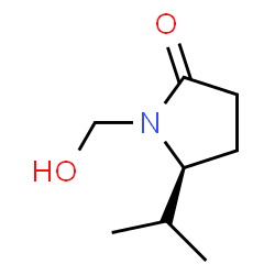 2-Pyrrolidinone,1-(hydroxymethyl)-5-(1-methylethyl)-,(S)-(9CI)结构式