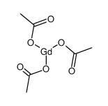 Gadolinium(III) acetate tetrahydrate Structure