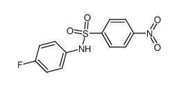 N-(4-氟苯)-4-硝基苯磺酰胺结构式