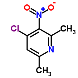 4-氯-2,6-二甲基-3-硝基吡啶结构式