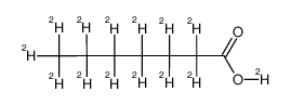 heptanoic-d13 acid-d Structure