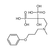 [1-hydroxy-3-[methyl(3-phenoxypropyl)amino]-1-phosphonopropyl]phosphonic acid Structure