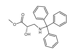 methyl (2S)-N-tritylisoserinate结构式