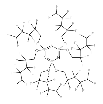 2,2,4,4,6,6-hexakis(2,2,3,3,4,4,5,5-octafluoropentoxy)-1,3,5-triaza-2λ5,4λ5,6λ5-triphosphacyclohexa-1,3,5-triene Structure
