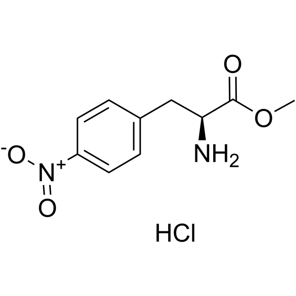 L-4-Nitrophenylalanine methyl ester hydrochloride structure