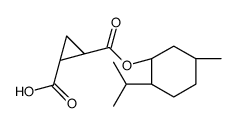 (1S,2S)-2-(((1R,2S,5R)-2-isopropyl-5-Methylcyclohexyloxy)carbonyl)cyclopropanecarboxylic acid Structure