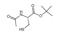 t-butyl N-acetyl-(L)-cysteinate结构式
