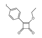 3-ethoxy-4-(4-iodophenyl)cyclobut-3-ene-1,2-dione结构式