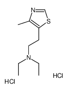 N,N-diethyl-2-(4-methyl-1,3-thiazol-5-yl)ethanamine,dihydrochloride Structure