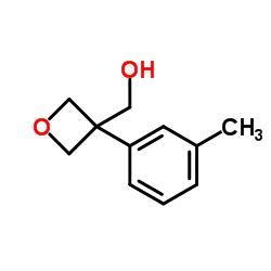 [3-(3-甲基苯基)氧杂环丁-3-基]甲醇结构式