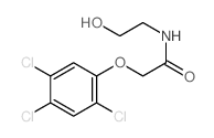 N-(2-hydroxyethyl)-2-(2,4,5-trichlorophenoxy)acetamide Structure