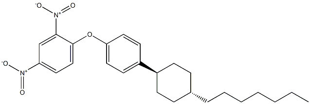 4-(4-庚基环己基)苯-2,4-二硝基苯醚结构式