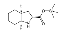 (2S,3aS,7aS)-octahydroindole-2-carboxylic acid trimethylsilyl ester Structure