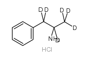 PHENYL-2-AMINOPROPANE-1,1,2,3,3,3-D6 HCL结构式