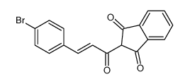 2-[3-(4-bromophenyl)prop-2-enoyl]indene-1,3-dione Structure