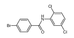 4-bromo-N-(2,5-dichlorophenyl)benzamide结构式