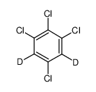 1,2,3,5-四氯苯-D2结构式