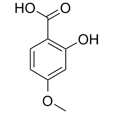4-甲氧基水杨酸结构式