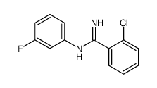 o-Chloro-N-(m-fluorophenyl)benzamidine结构式