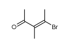 4-bromo-3-methylpent-3-en-2-one Structure