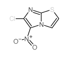 6-氯-5-硝基咪唑[2,1-B][1,3]噻唑结构式