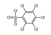 2,3,4,5,6-pentachlorobenzenesulfonyl chloride Structure