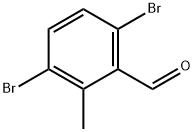 3,6-二溴-2-甲基苯甲醛结构式