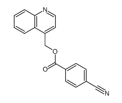 4-quinolylmethyl 4-cyanobenzoate结构式
