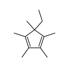 5-ethyl-pentamethyl-1,3-cyclopentadiene结构式