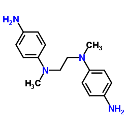N,N’-二(4-苯胺基)-N,N’-二甲基乙二胺结构式