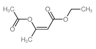 ethyl (Z)-3-acetyloxybut-2-enoate结构式