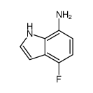 4-氟-1H-吲哚-7-胺结构式