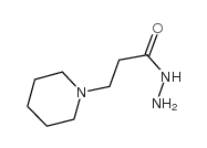 3-哌啶-1-丙酸肼结构式