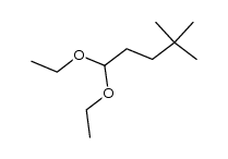 1,1-diethoxy-4,4-dimethyl-pentane Structure