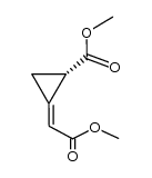 methyl (+)-(Z)-2-carbomethoxycyclopropylidene acetate Structure