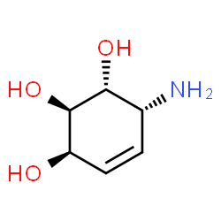 4-Cyclohexene-1,2,3-triol, 6-amino-, (1R,2R,3R,6R)- (9CI) Structure