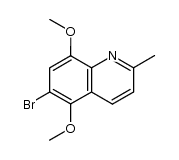 6-bromo-5,8-dimethoxy-2-methylquinoline结构式