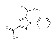 1-苯基-5-异丙基-1H-吡唑-3-羧酸结构式