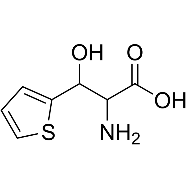 DL-Β-(3-噻吩基)丝氨酸结构式
