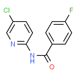 N-(5-氯吡啶-2-基)-4-氟苯甲酰胺结构式