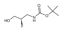 (R)-叔-丁基 (2-氟-3-羟基丙基)氨基甲酯结构式
