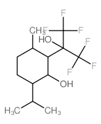 Cyclohexanol, 2-(1,1,1,3,3,3-hexafluoro-2-hydroxy-2-propyl)-6-isopropyl-3-methyl-结构式