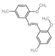 bis(2-methoxy-5-methyl-phenyl)diazene结构式