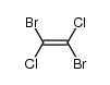 (E)-1,2-dibromo-1,2-dichloro-ethene结构式