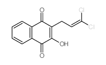 1,4-Naphthalenedione,2-(3,3-dichloro-2-propen-1-yl)-3-hydroxy-结构式