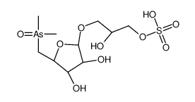 [3-[(2R,3R,4S,5S)-5-(dimethylarsorylmethyl)-3,4-dihydroxyoxolan-2-yl]oxy-2-hydroxypropyl] hydrogen sulfate Structure