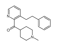 (1-methylpiperidin-4-yl)-[3-(2-phenylethyl)pyridin-2-yl]methanone Structure