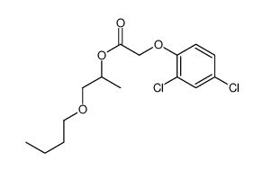 2,4-Dichlorophenoxyacetic acid 2-butoxy-1-methylethyl ester结构式