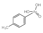 p-Tolyl Arsonic Acid structure